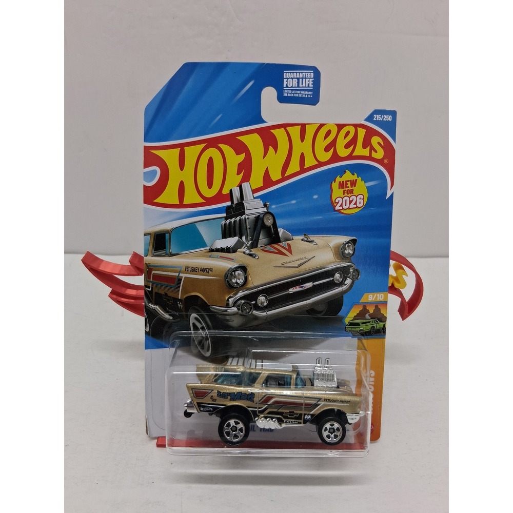 Hot Wheels Lil' Mad Gold 57 Nomad Wagons 9/10 215/250 New for 2024 JJH65